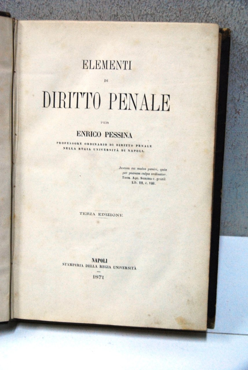 Elementi di diritto penale | Immagine principale