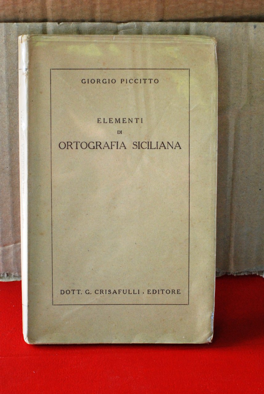 elementi di ortografia siciliana