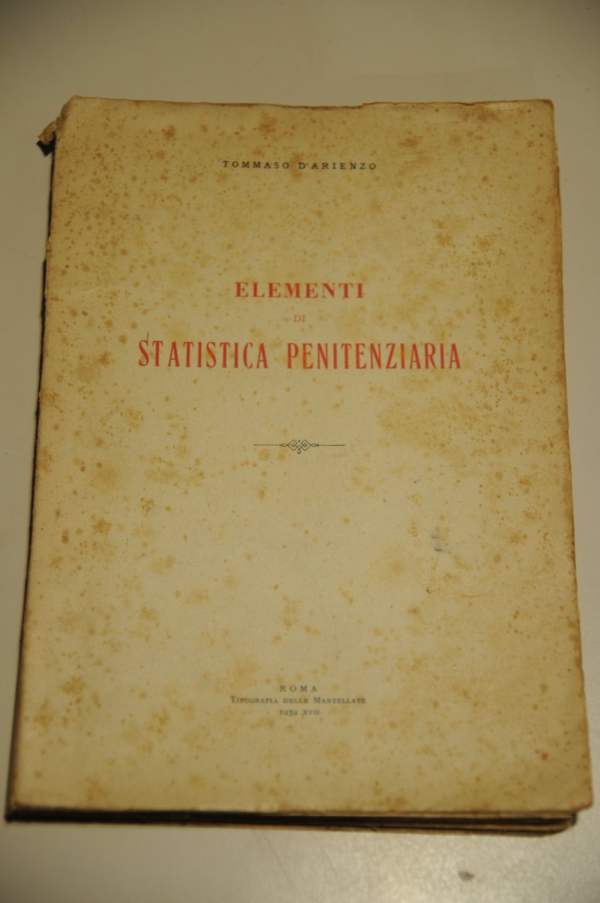 elementi di statistica penitenziaria