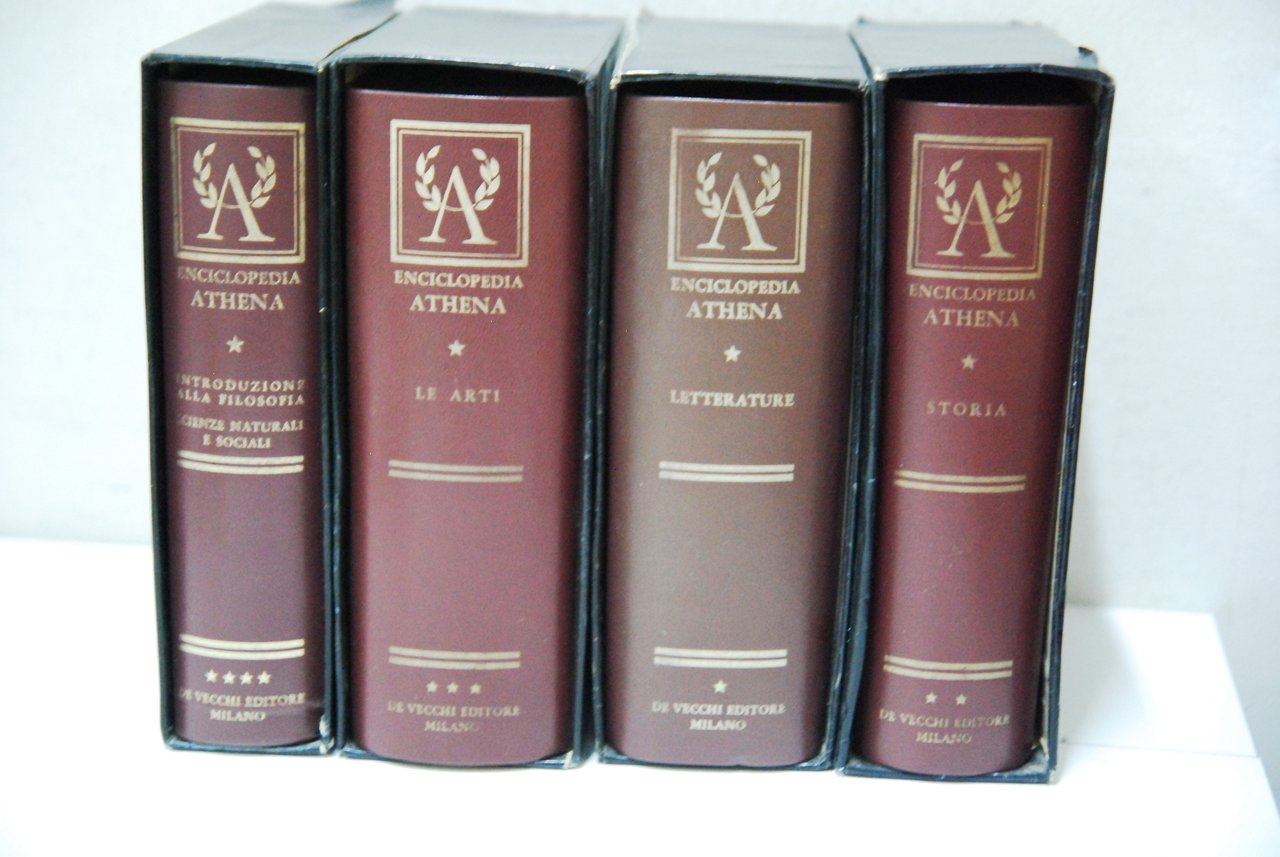 Enciclopedia Athena 4 voll. Filosofia naturali arti letterature storia