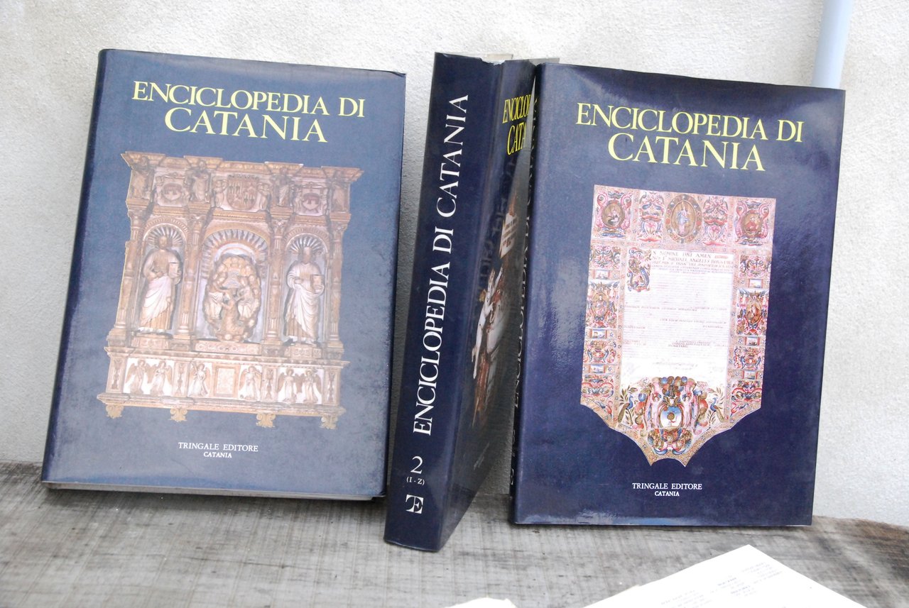 enciclopedia di catania 3 voll. discrete cdz.