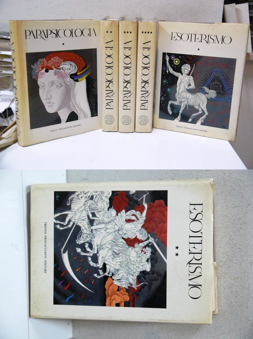 enciclopedia universo della parapsicologia (4 voll. ) - (esoterismo VENDUTI)