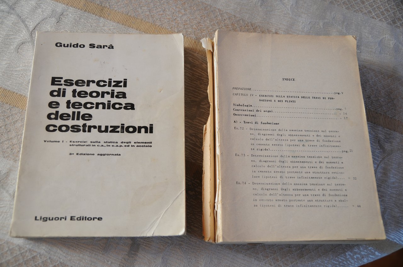 esercizi di teoria e tecnica delle costruzioni vol. 1 e … | Immagine principale