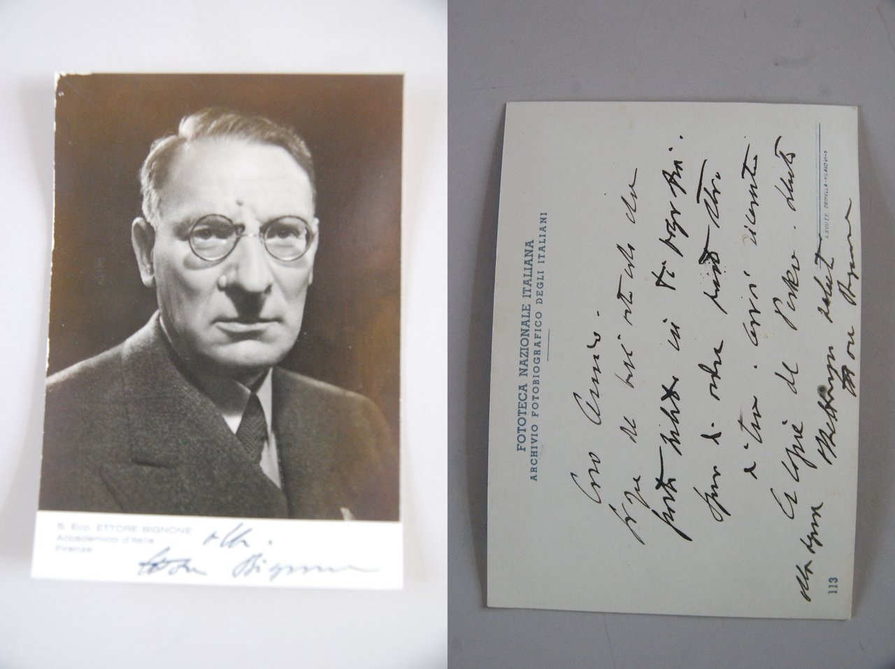 ettore bignone accademico d'italia firenze