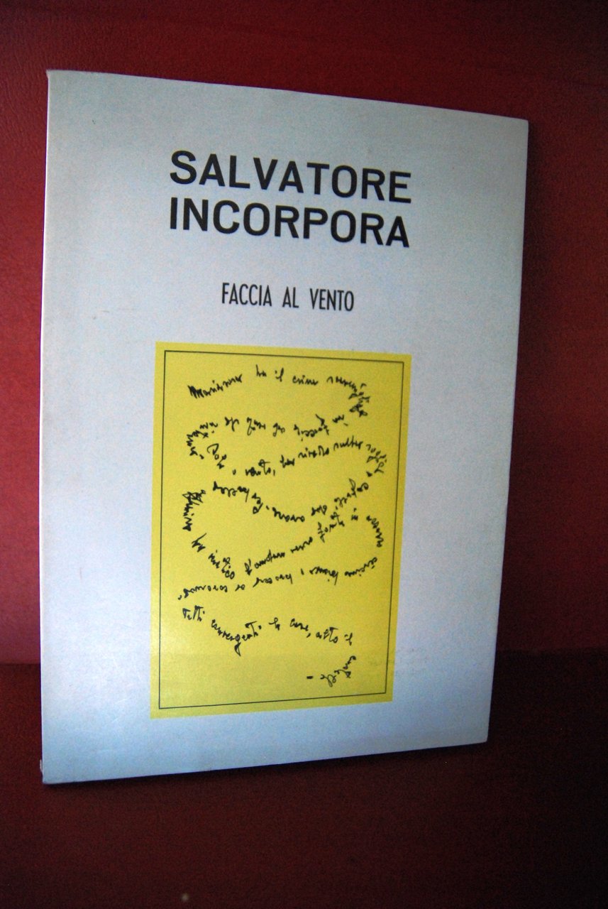 faccia al vento CON DEDICA E FIRMA AUTOGRAFATA