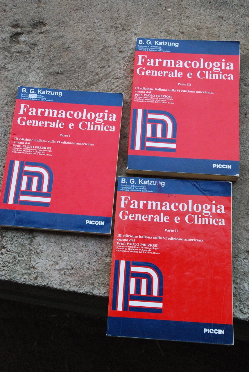 farmacologia generale e clinica (un vol. con sottolineature a penna)