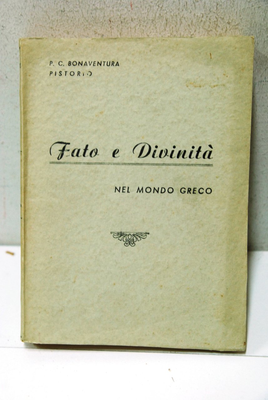 Fato e divinità nel mondo greco