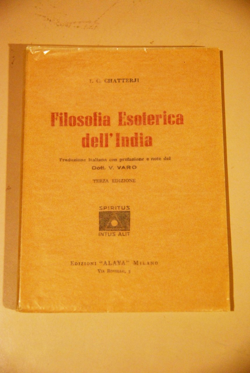 filosofia esoterica dell'india NUOVISSIMO