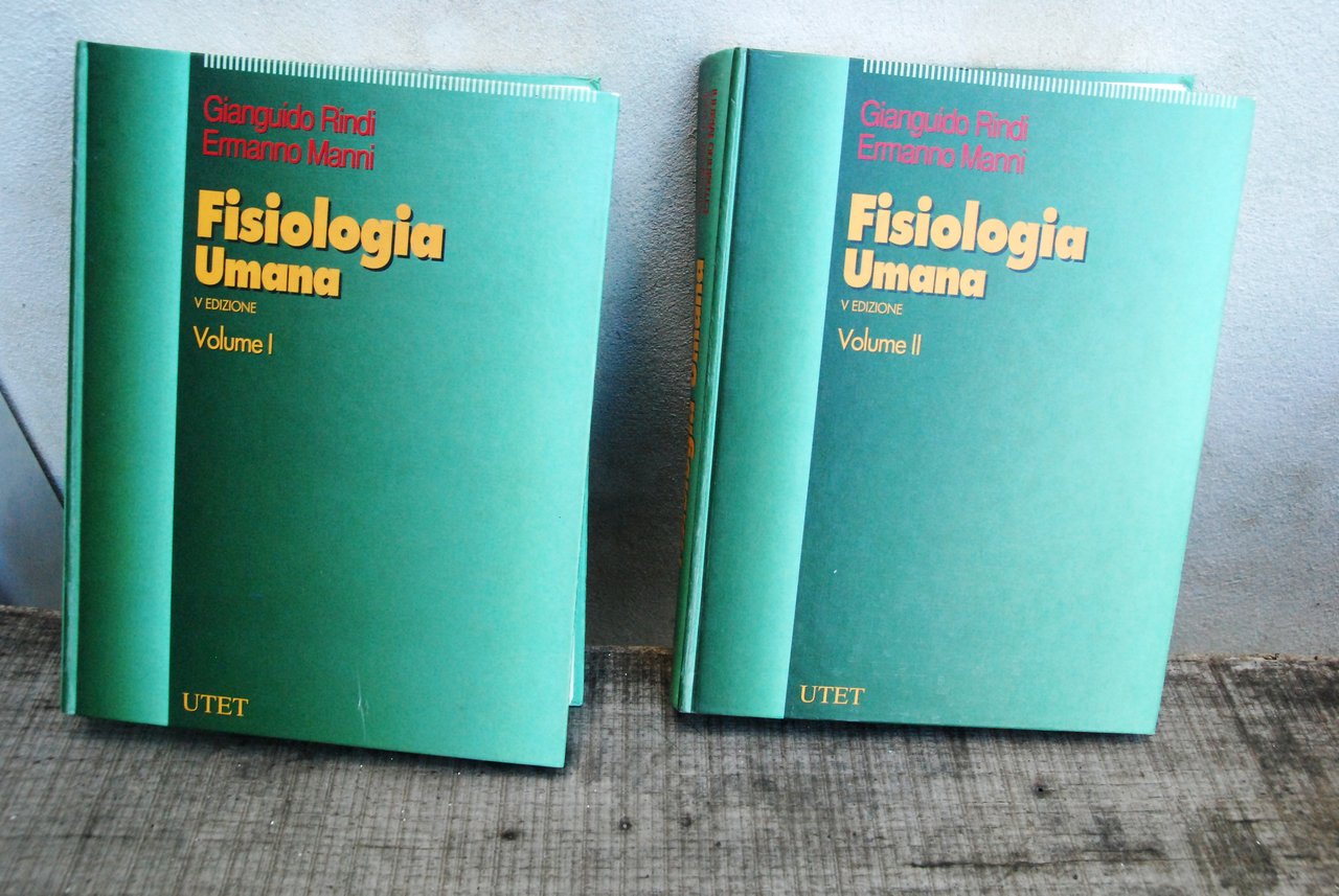 fisiologia umana V edizione 2 vol. opera cpl. ottime cdz.