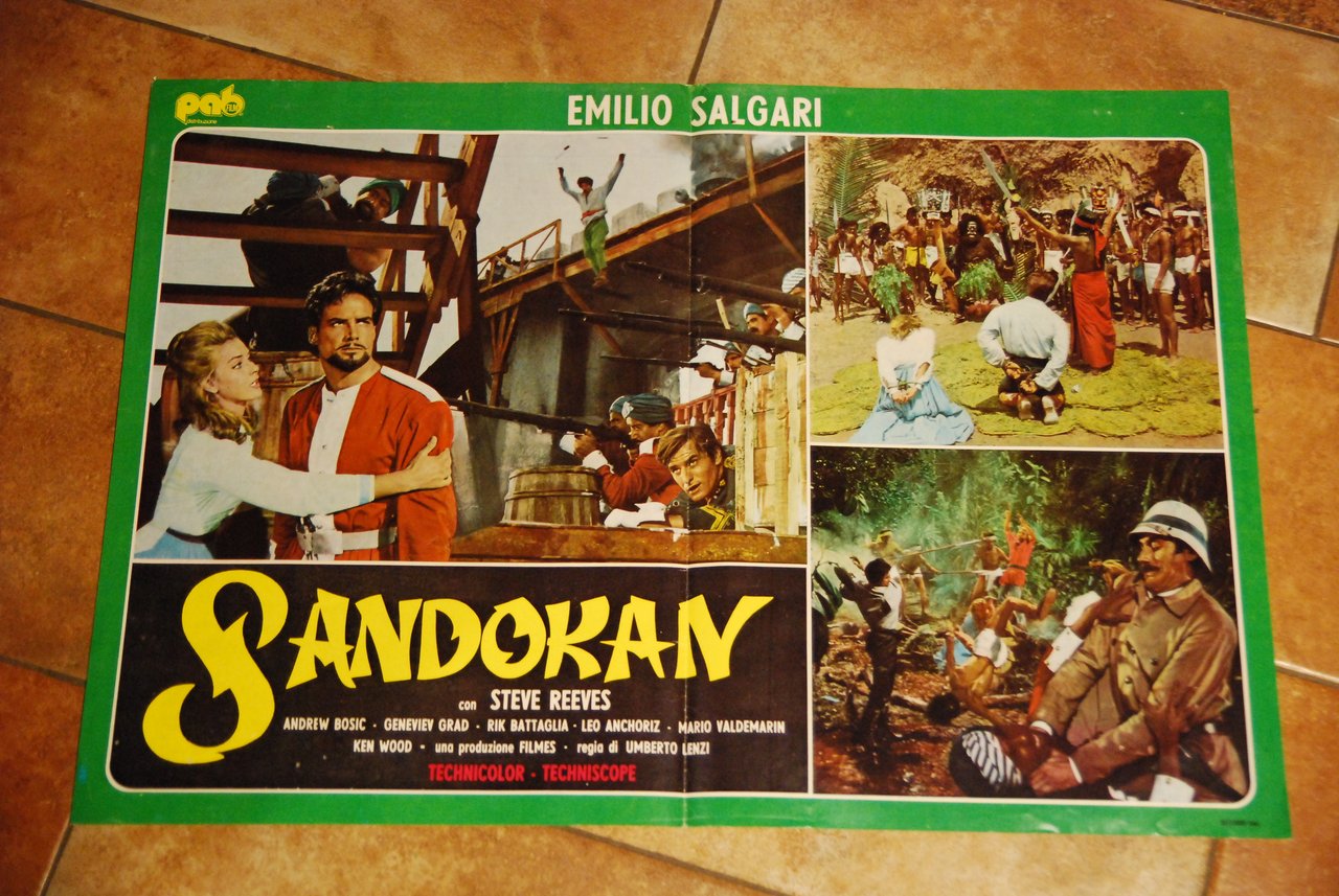 foto busta steve reeves sandokan emilio salgari