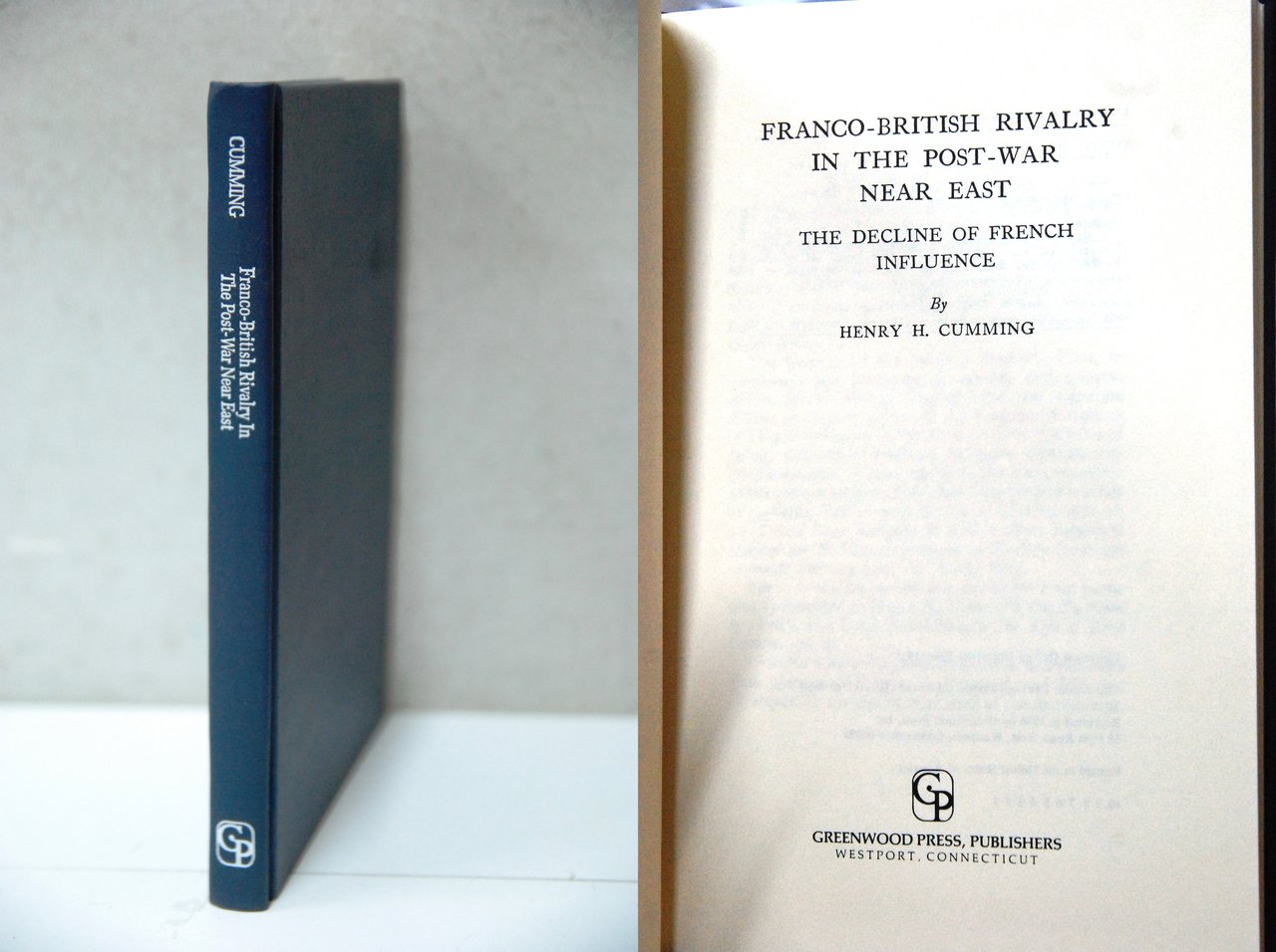 franco british rivalry in the post war near east NUOVO