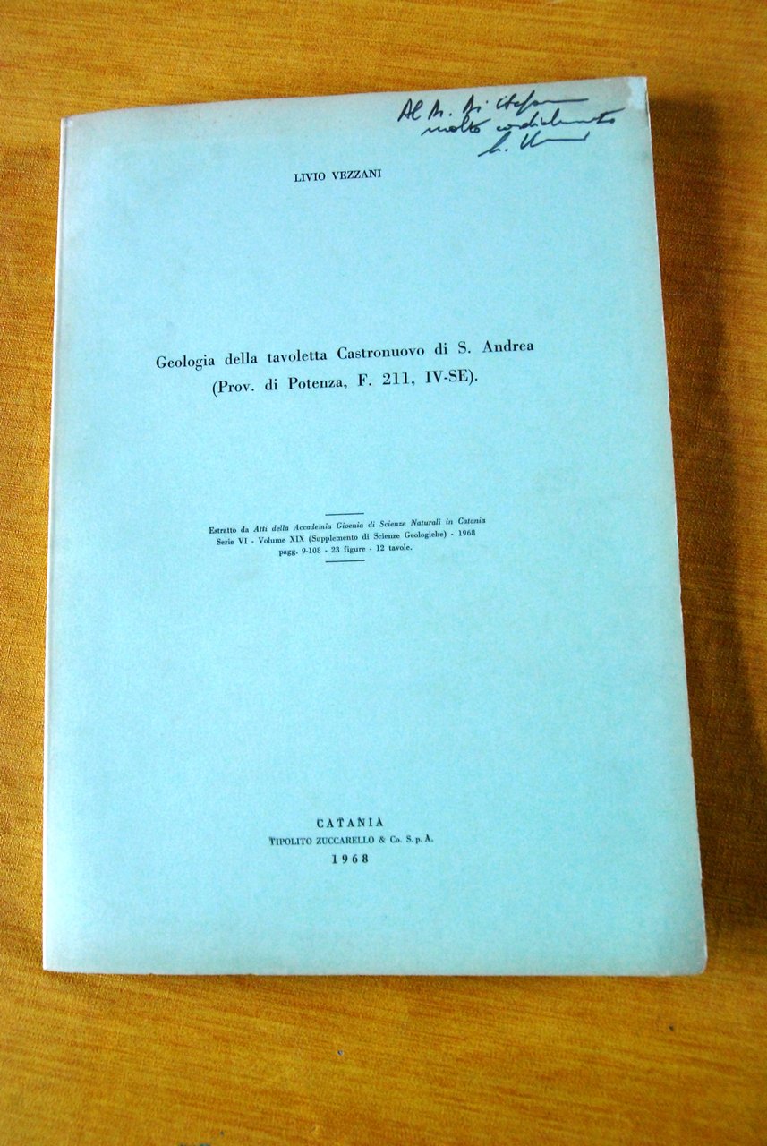 geologia della tavoletta castronuovo di s. andrea potenza (con mappe)