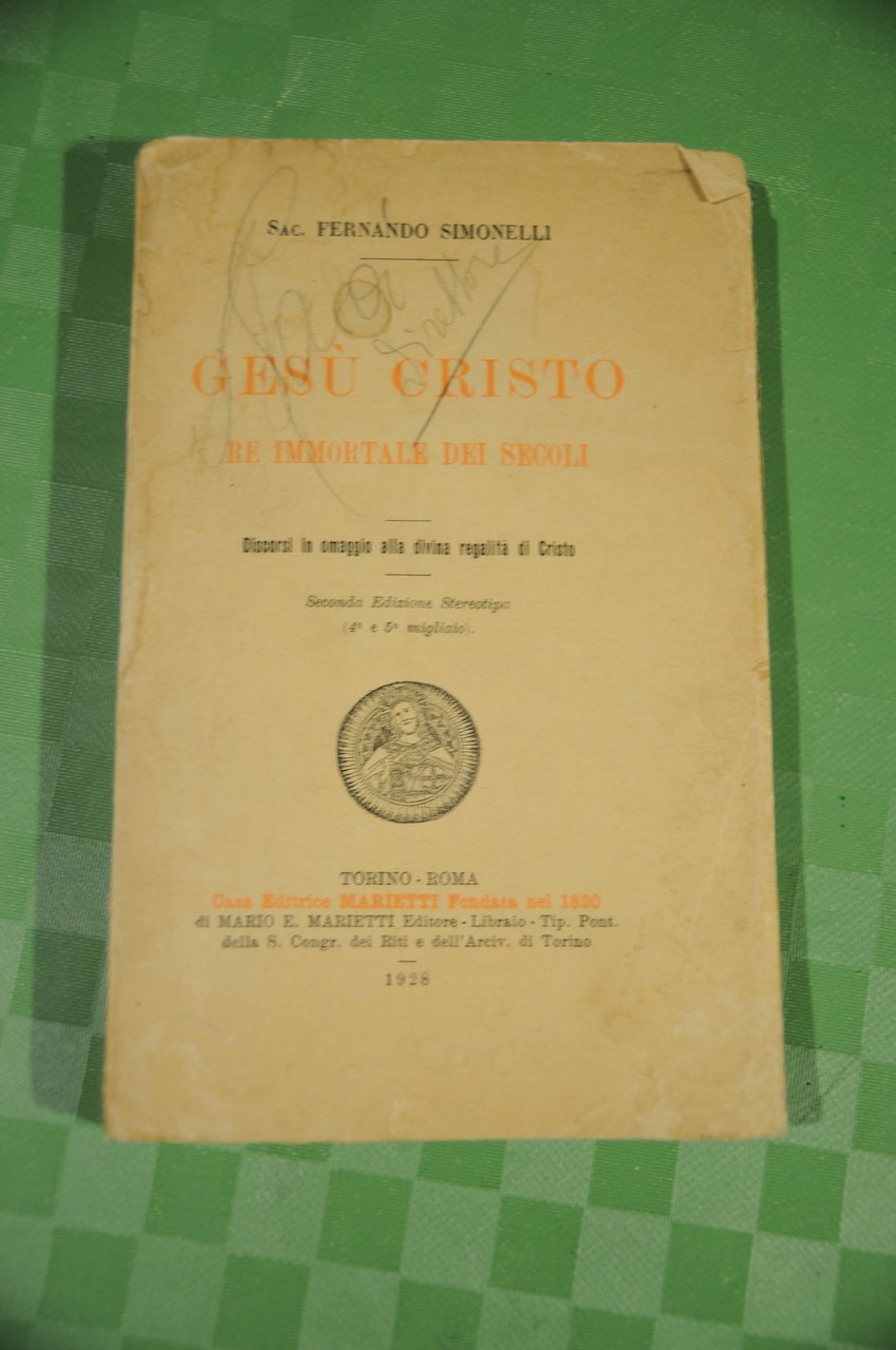 gesù gesu' cristo re immortale dei secoli