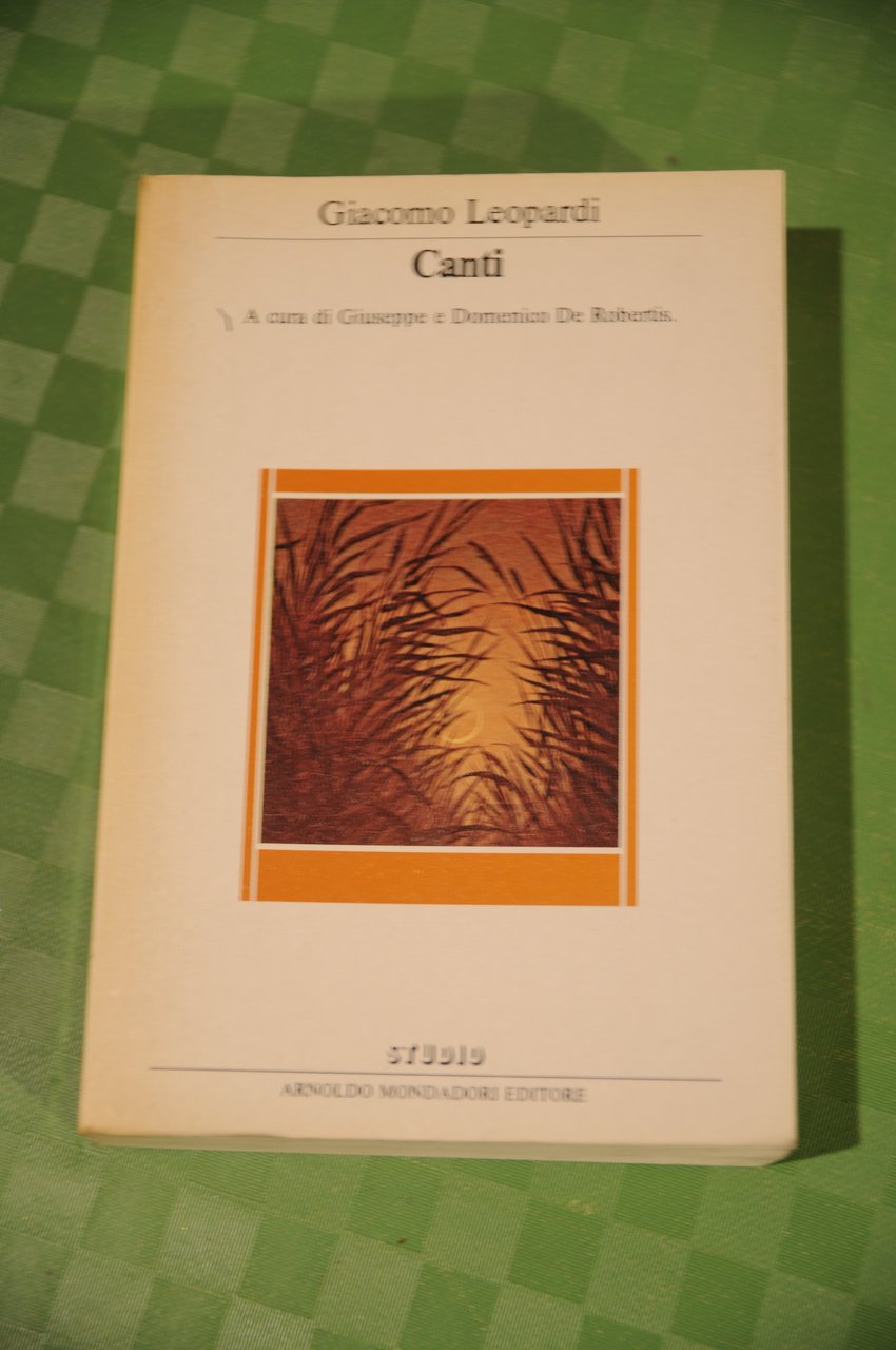 giacomo leopardi canti NUOVISSIMO