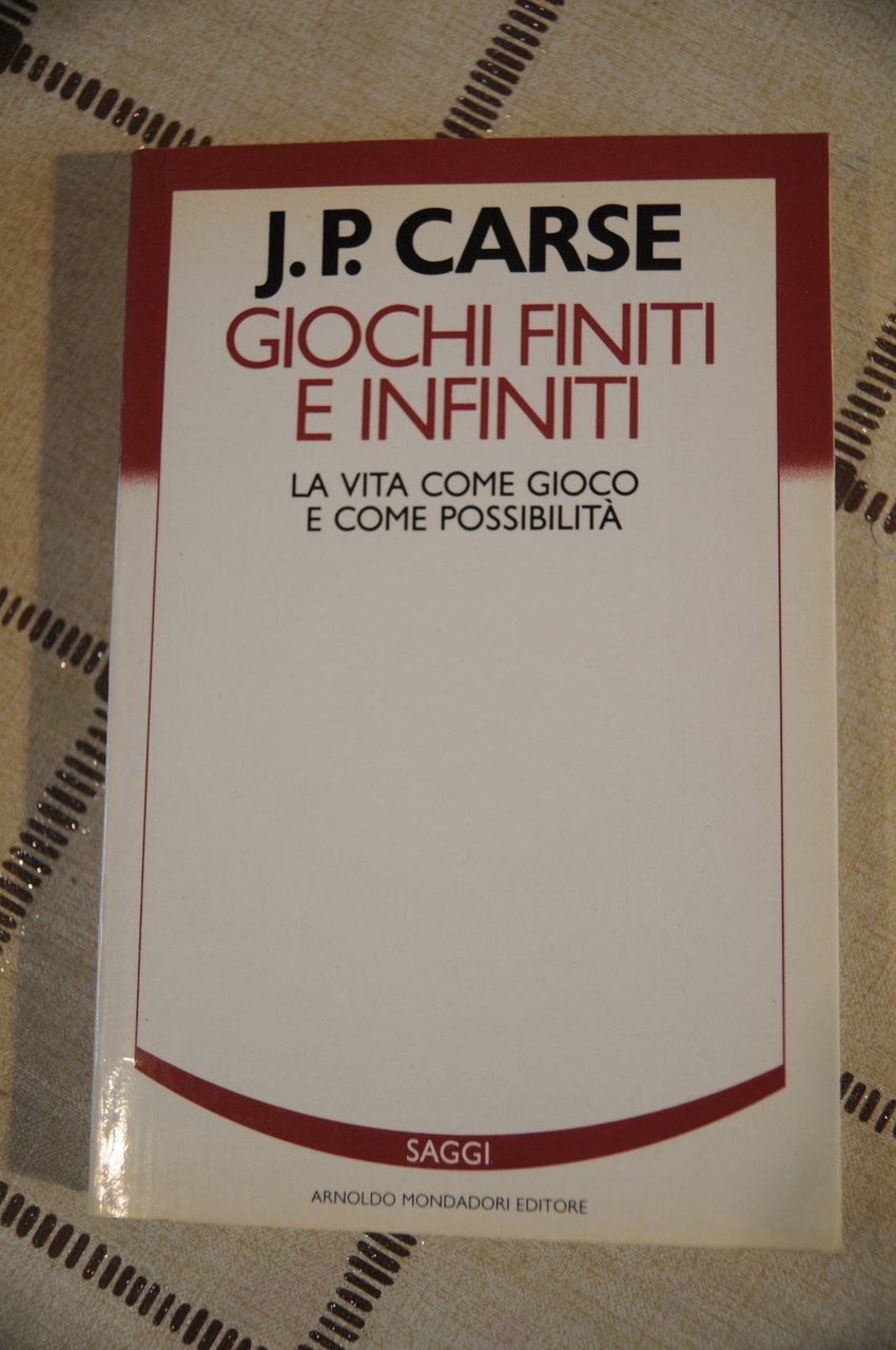giochi finiti e infiniti la vita come gioco e possibilità … | Immagine principale