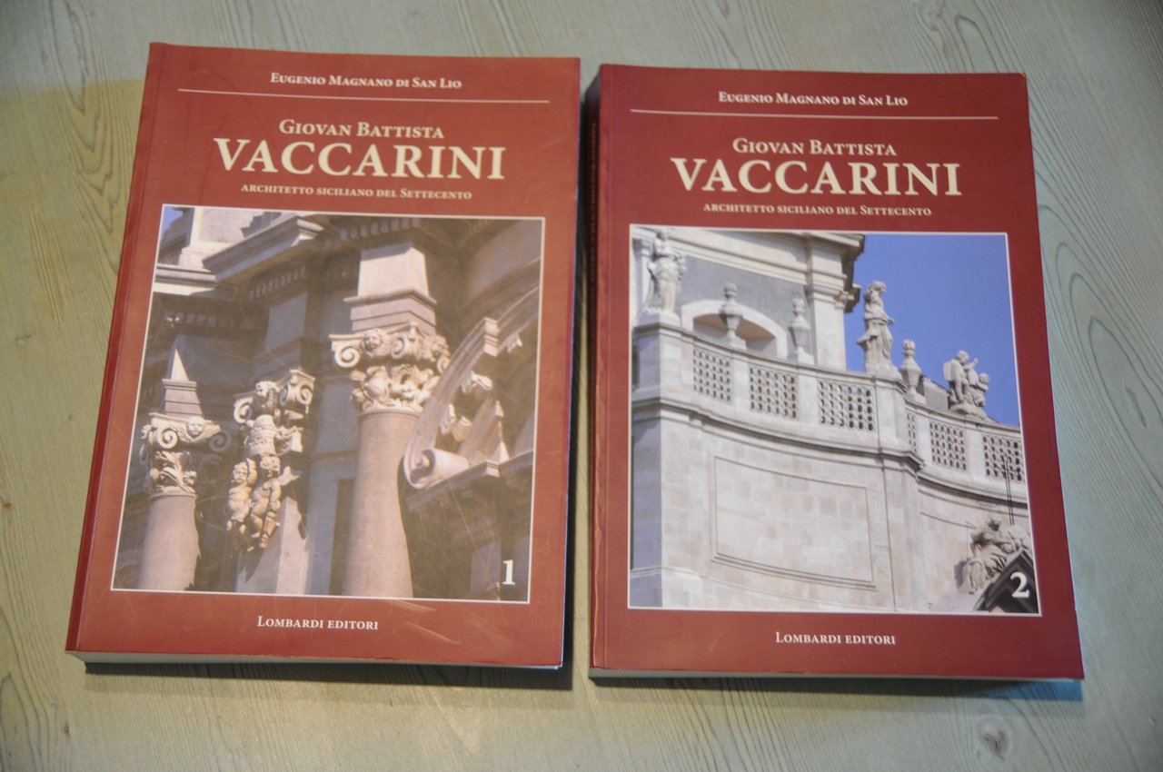 giovan battista vaccarini architetto voll. 1 e 2 NUOVISSIMI