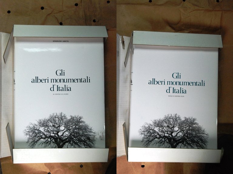 GLI ALBERI monumentali d'italia il centro e nord isole e centro sud 2 voll. NUOVISSIMI ancora nel cofanetto