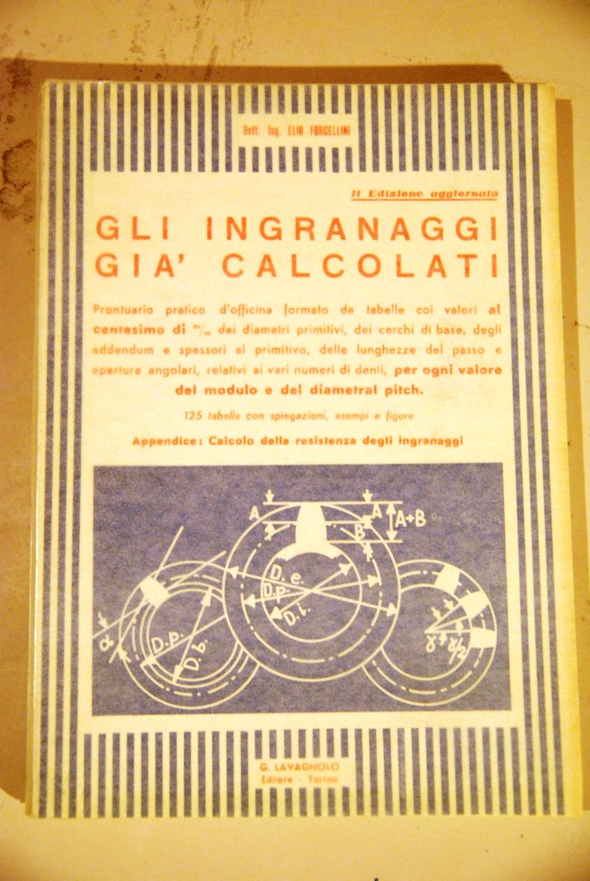 gli ingranaggi già calcolati NUOVISSIMO