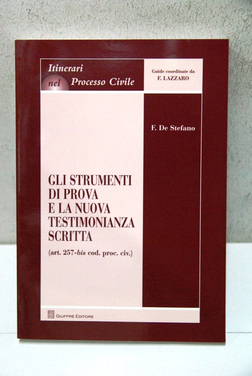 Gli strumenti di prova e la nuova testimonianza scritta | Immagine principale