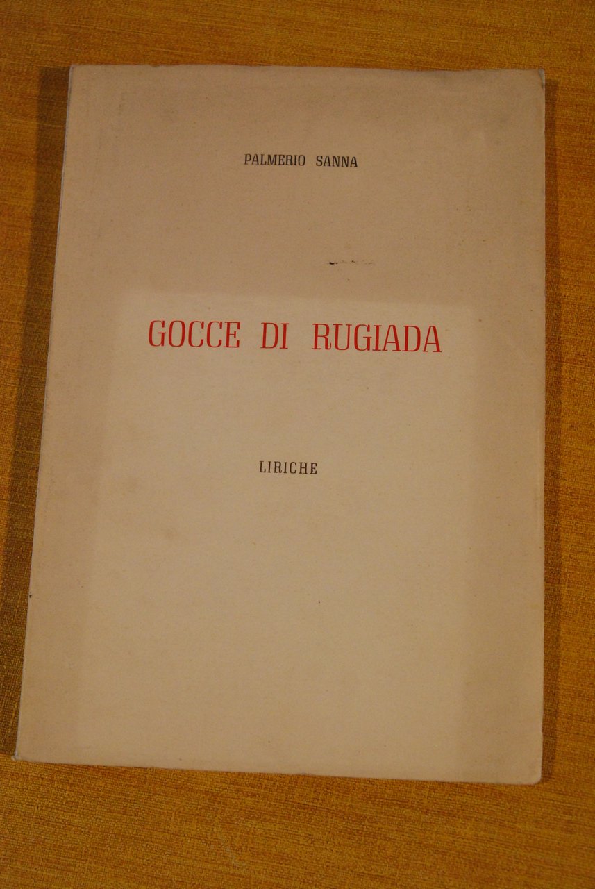 gocce di rugiada autografato con dedica
