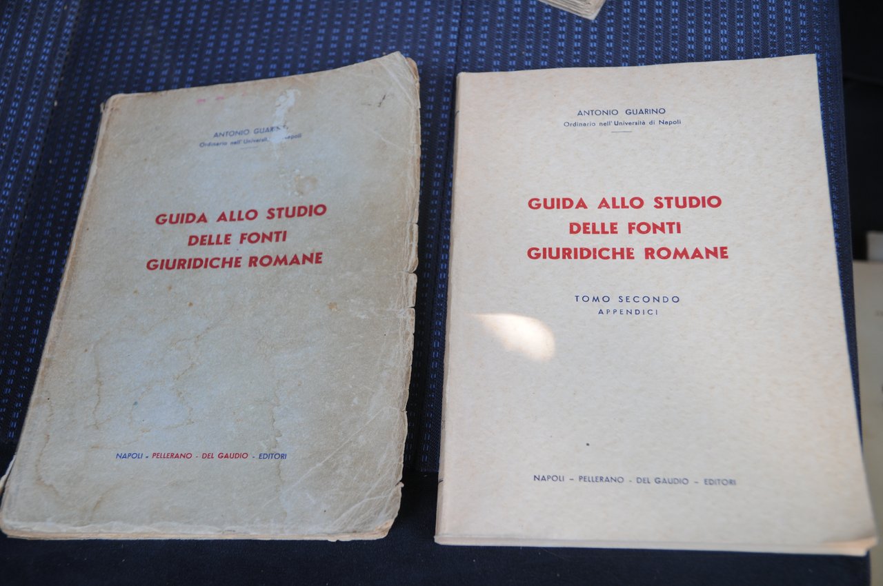 guida allo studio delle fonti giuridiche romane (tomo 1 sottolineature …
