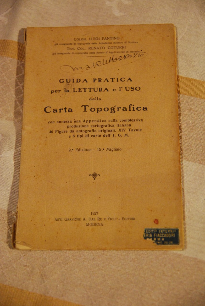 guida pratica per la lettura e l'uso della carta topografica