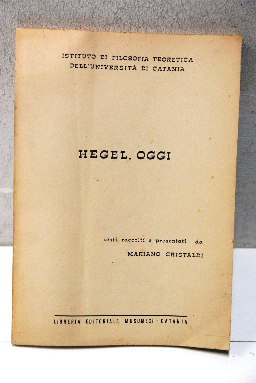 hegel oggi