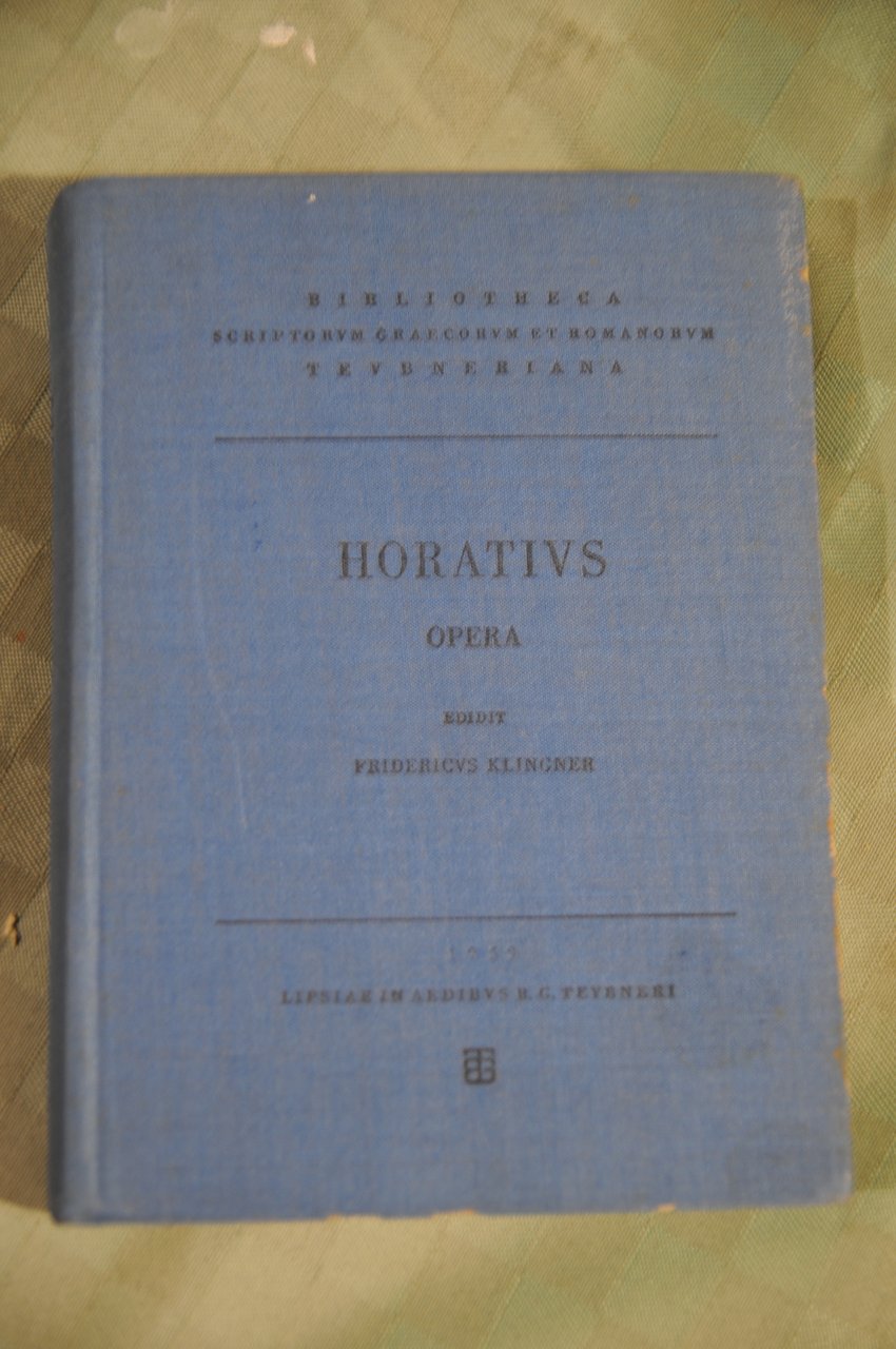 horatius opera HORATI FLACCI NUOVISSIMO
