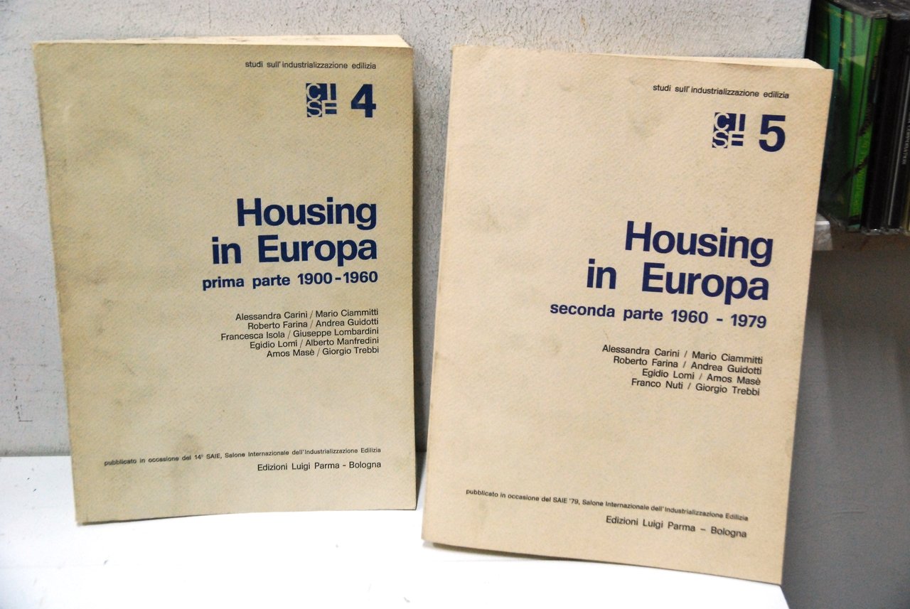 housing in europa 2 voll. prima parte 1900 1960 e …
