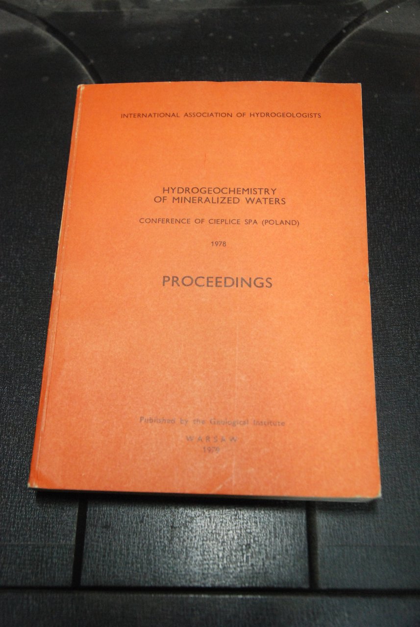 hydrogeochemistry of mineralized waters 1978 proceedings | Immagine principale