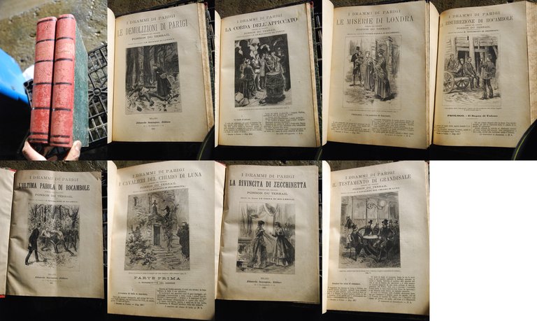 i drammi le demolizioni di parigi la corda dell'appiccato miserie di londra risurrezione di rocambole ultima parola cavalieri del chiaro luna zecchinetta testamento grandisale