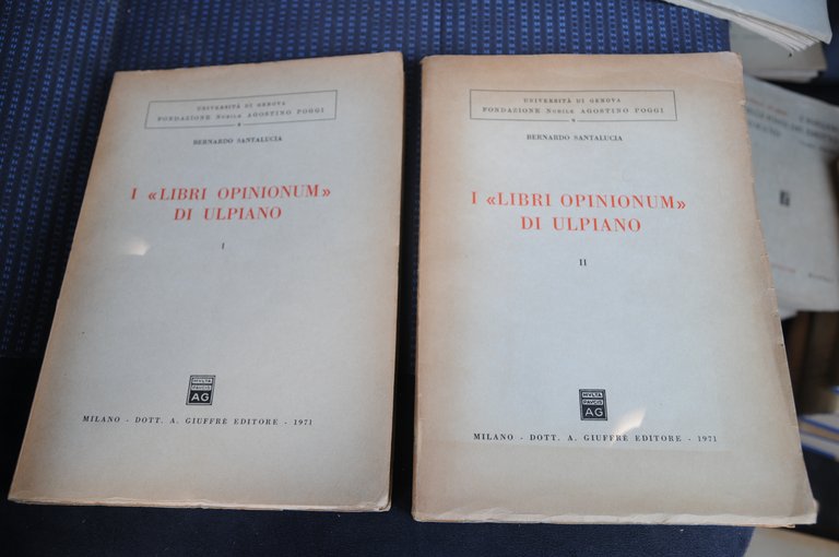 i libri opinionum di ulpiano 2 voll. opera cpl. NUOVISSIMI