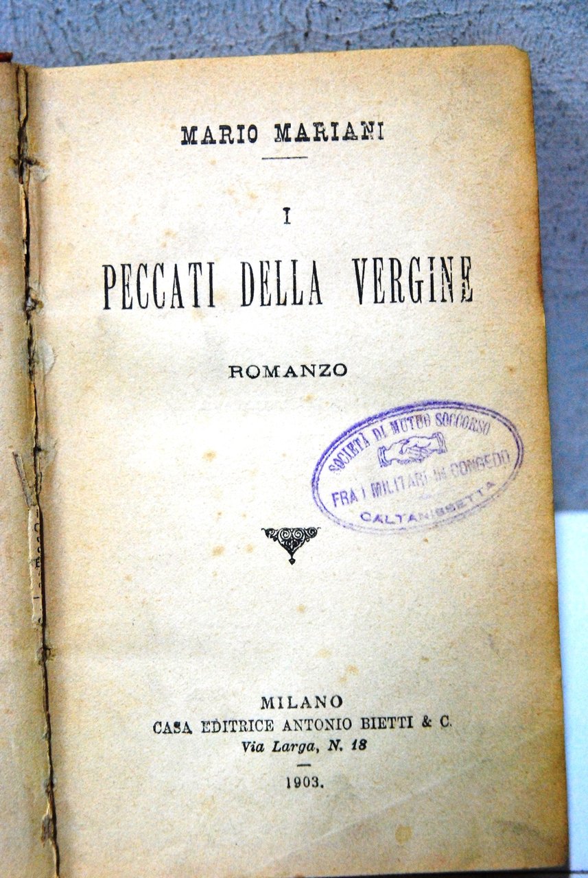 i peccati della vergine