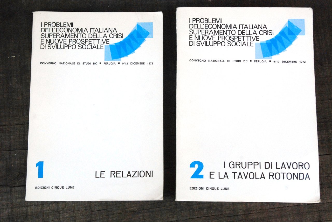 i problemi dell'economia italiana superamento della crisi voll. 1 e …
