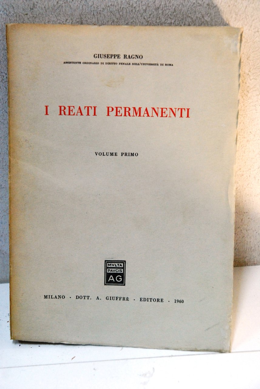 i reati permanenti vol. primo ed unico | Immagine principale