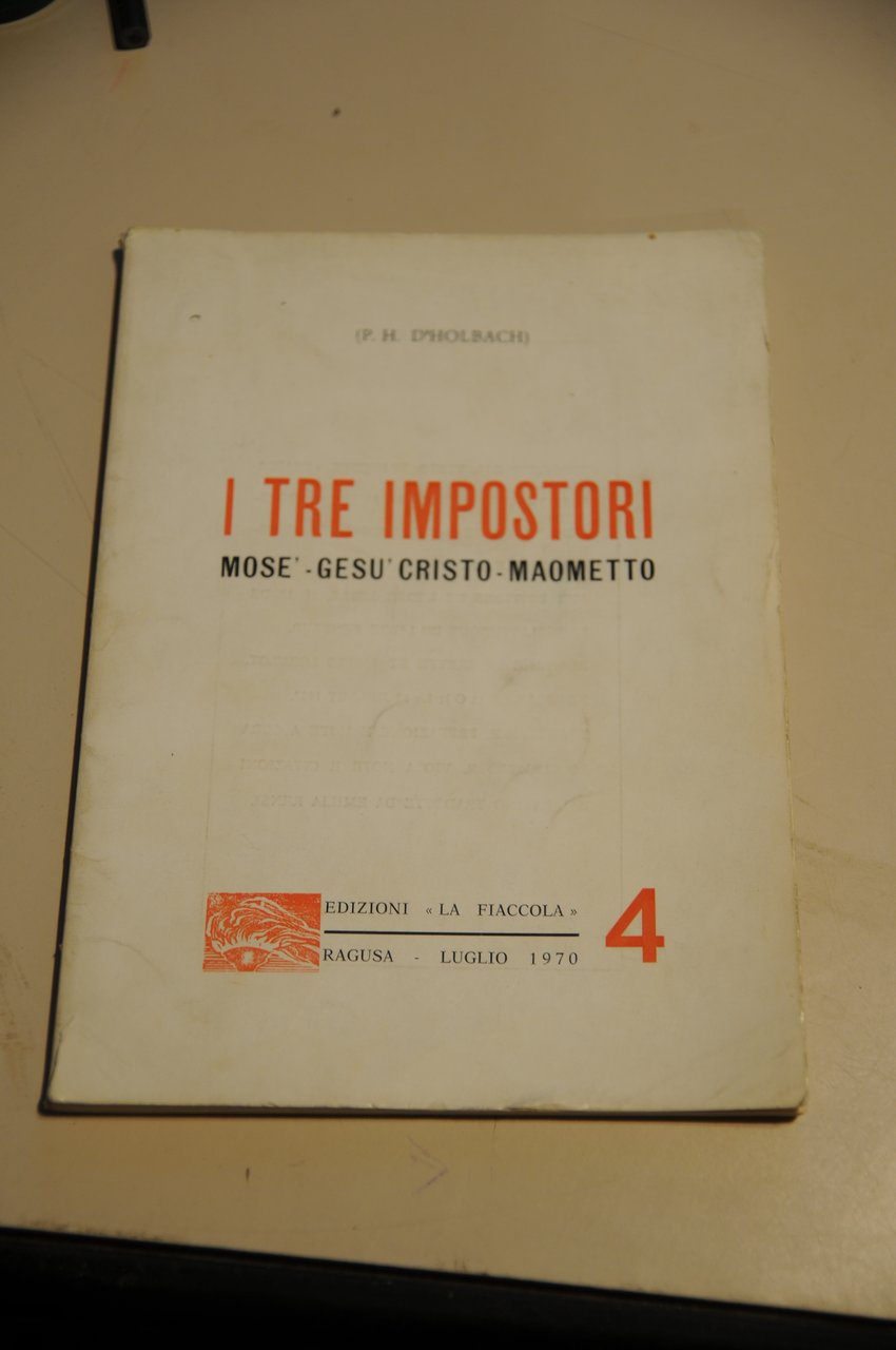 i tre impostori mosè gesù mose' gesu' maometto NUOVO