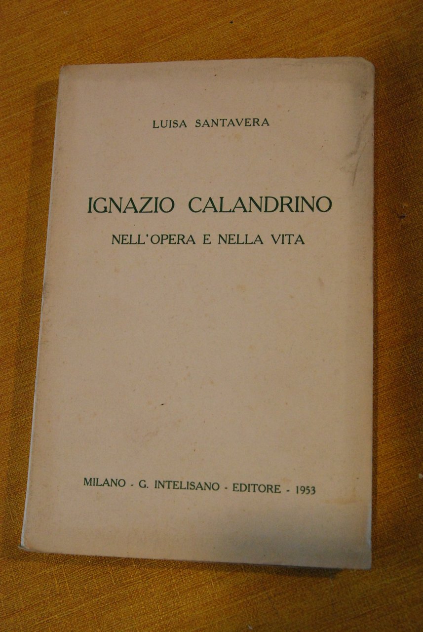 ignazio calandrino nell'opera e nella vita | Immagine principale
