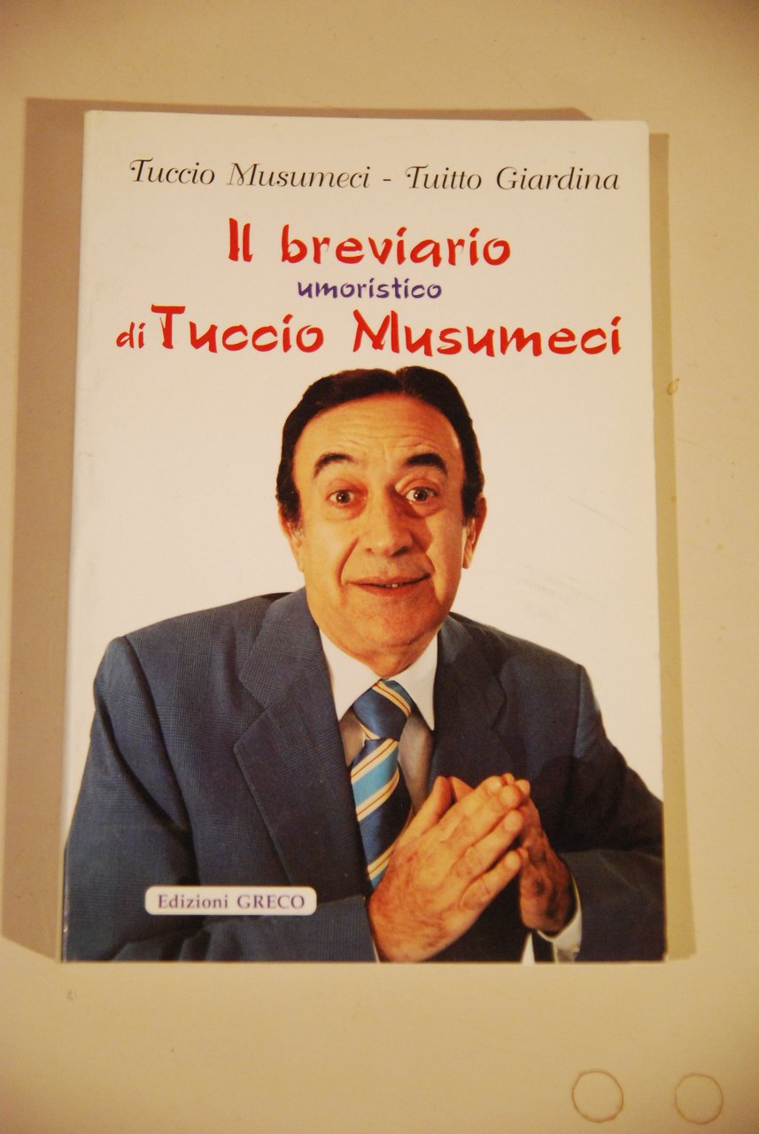 il breviario umoristico di tuccio musumeci autografato da musumeci