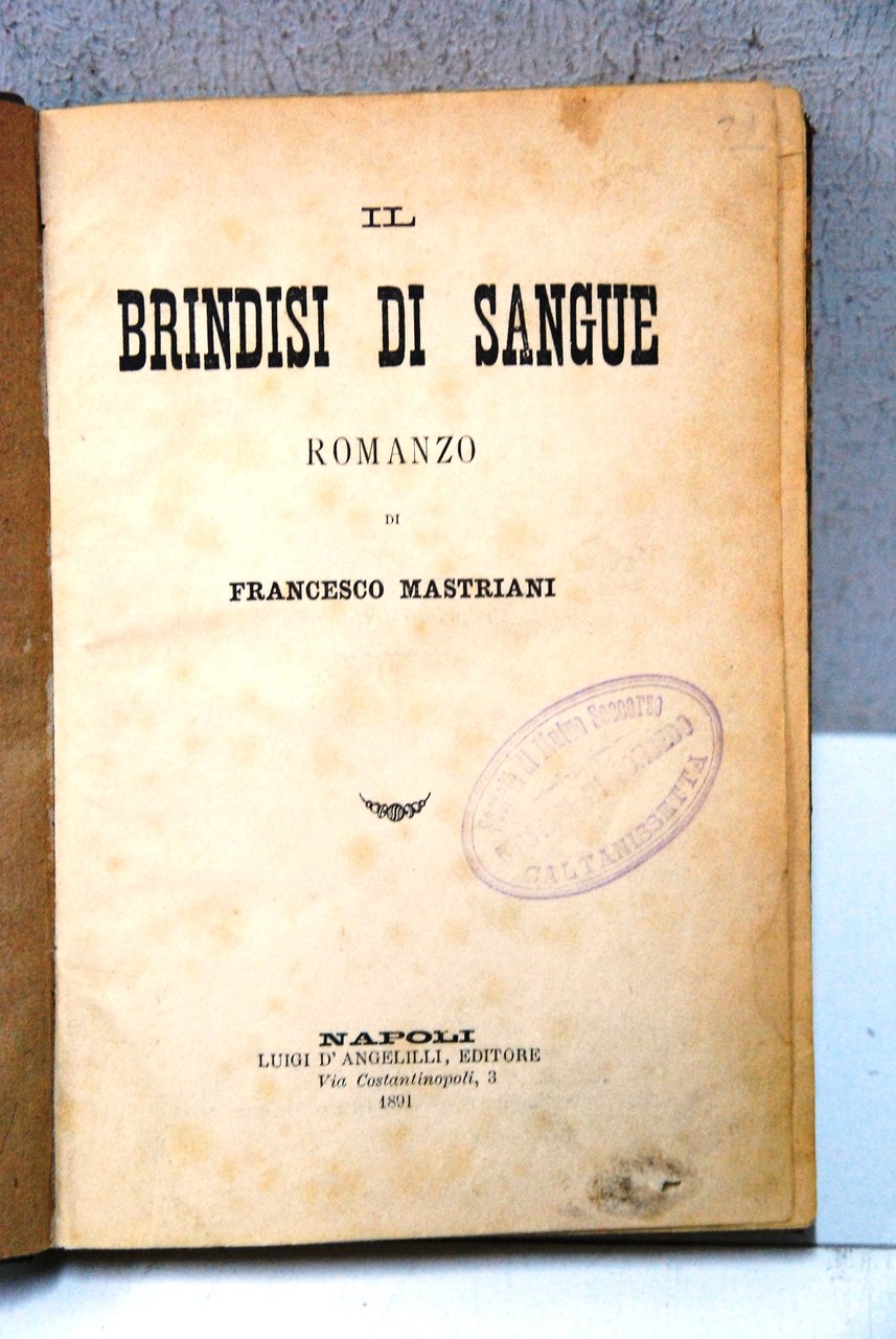 il brindisi di sangue