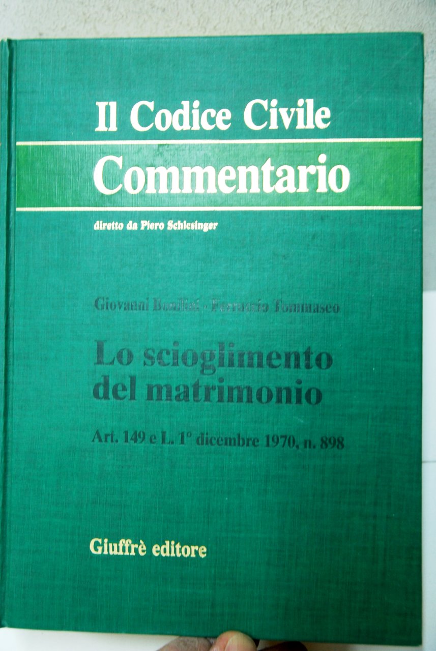Il Codice Civile commentario, lo scioglimento del matrimonio art. 149 …