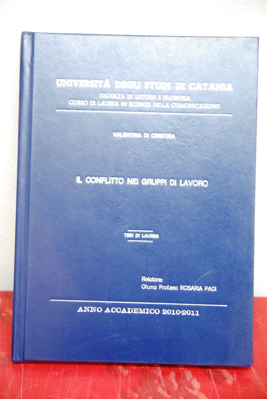 il conflitto nei gruppi di lavoro