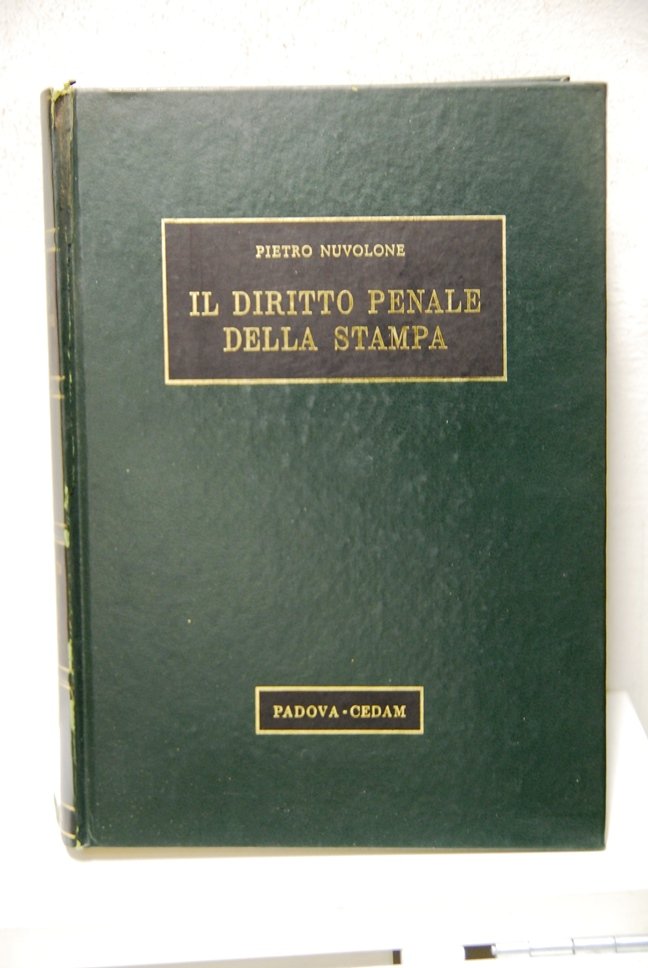 Il Diritto Penale della Stampa