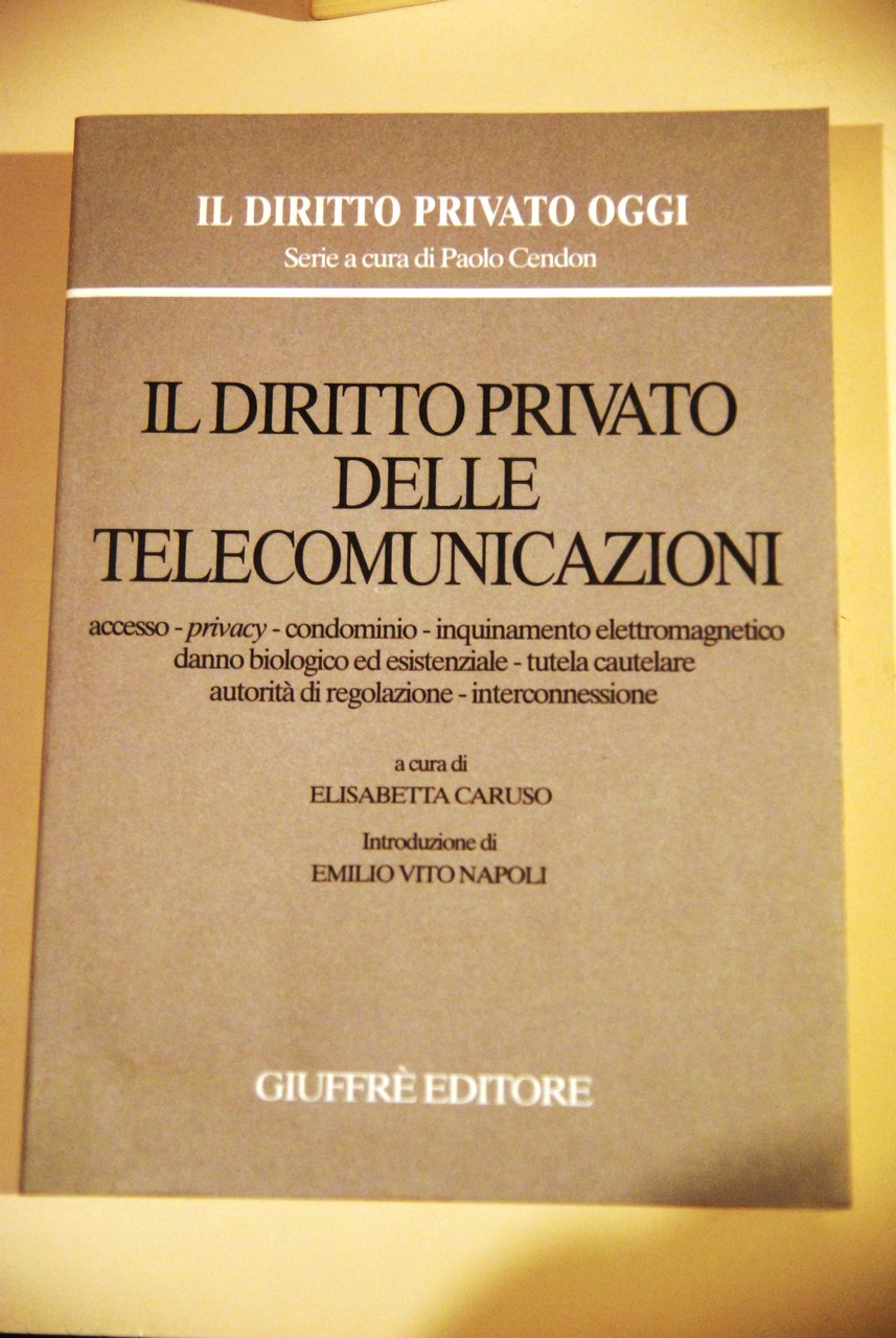 il diritto privato delle telecomunicazioni