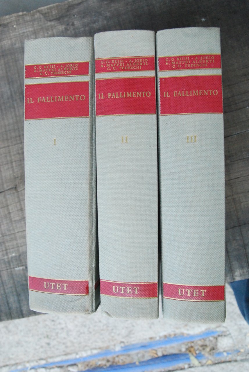il fallimento 3 voll. NUOVI opera cpl.