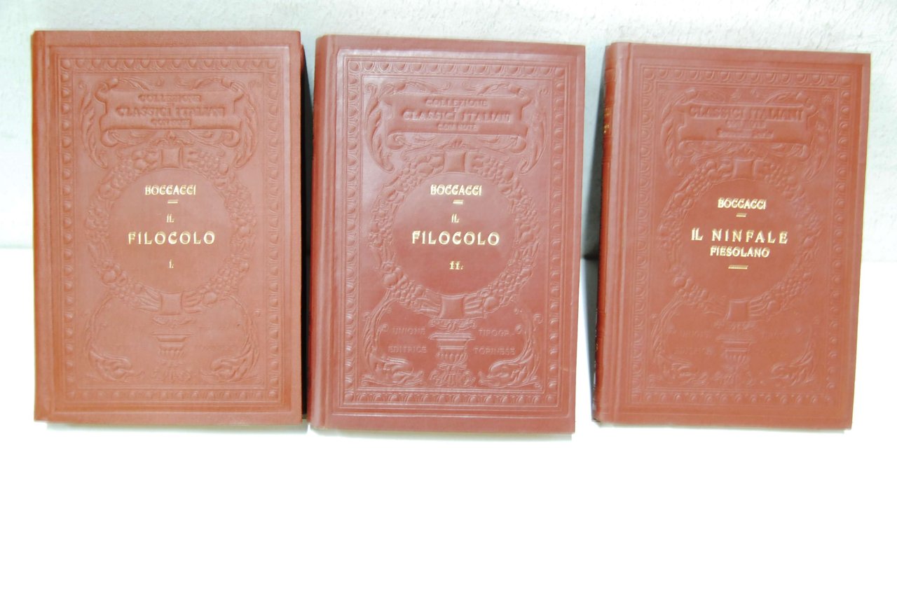 Il filocolo (2 volumi completi ? 1921) + il ninfale …
