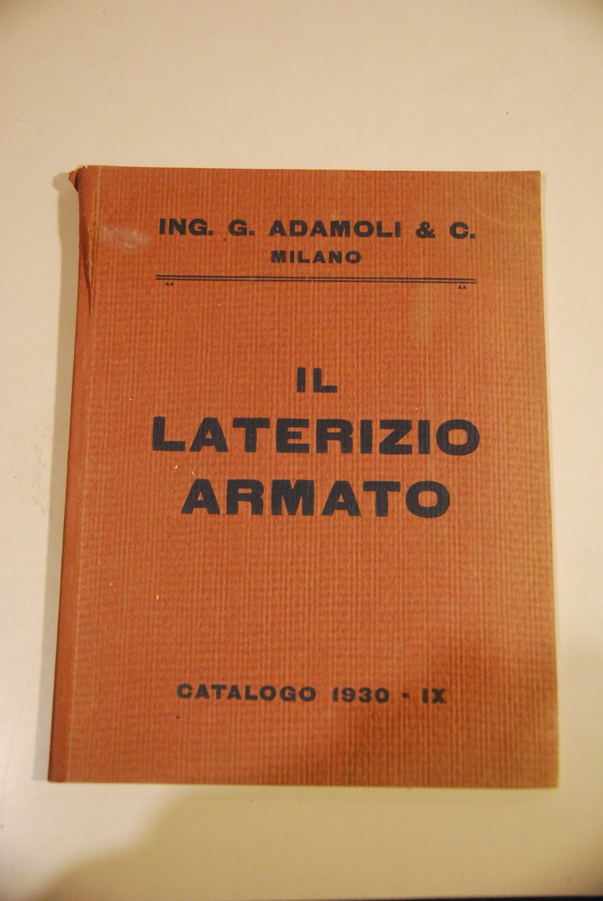 il laterizio armato catalogo 1930