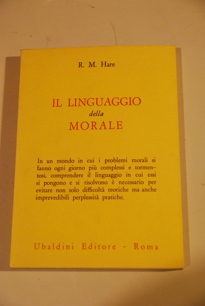 il linguaggio della morale NUOVISSIMO