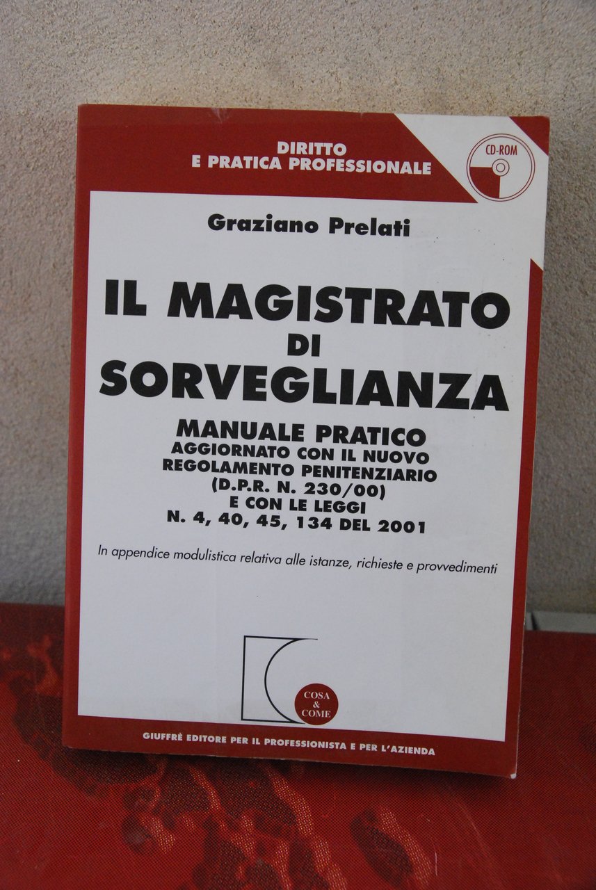 il magistrato di sorveglianza con cd rom NUOVO | Immagine principale
