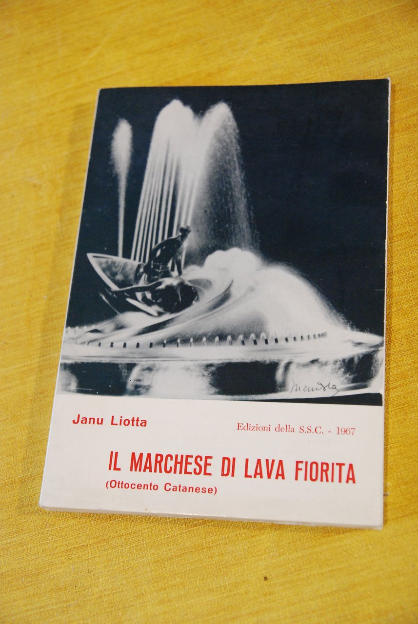 il marchese di lava fiorita NUOVO autografato con dedica