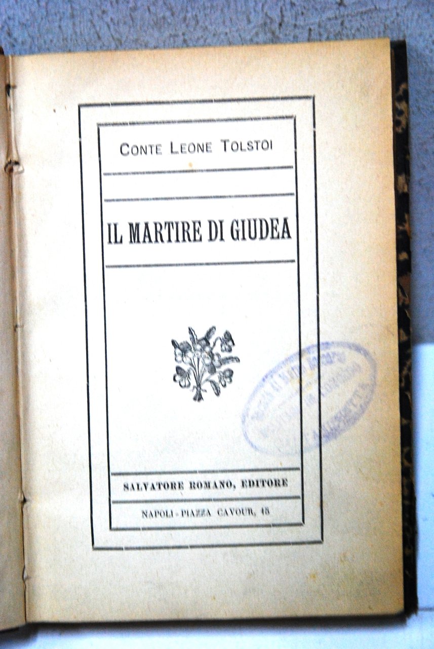 il martire di giudea ottime cdz. copertina cartonata